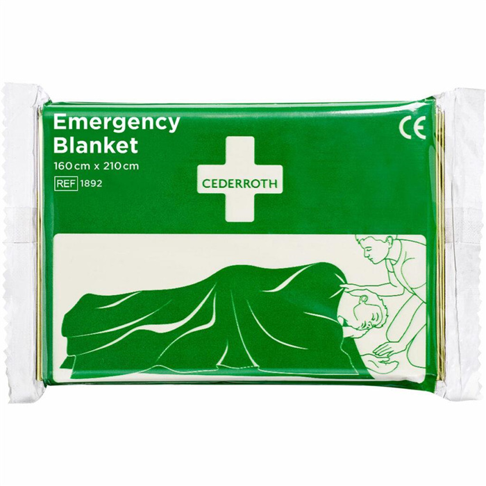 Emergency blanket,
160 cm x 210 cm Emergency blanket,
160 cm x 210 cm