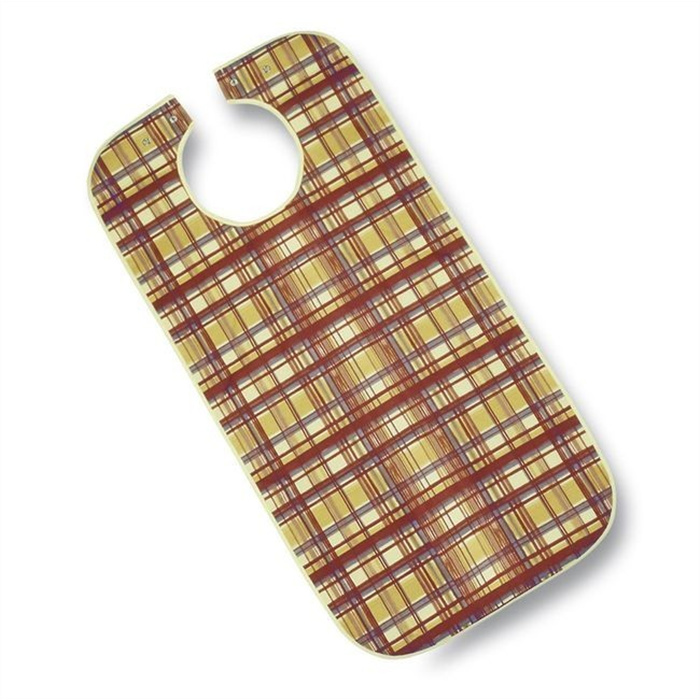 Ess-Schürze aus Polyester mit Druckknöpfen, Karo rostbraun,
90 x 46 cm Ess-Schürze aus Polyester mit Druckknöpfen, Karo rostbraun,
90 x 46 cm