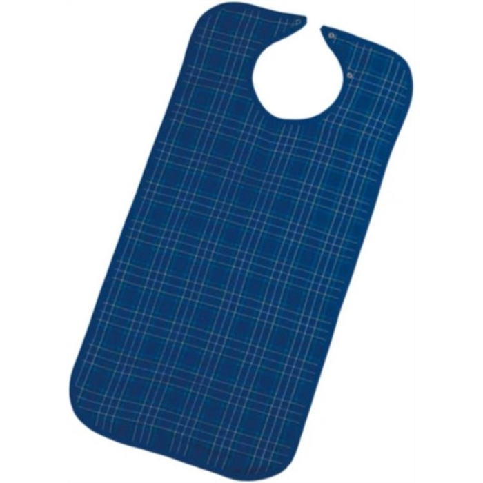 Ess-Schürze Schlaufen u. Steckverschluss, karo blau, 90x46 cm Ess-Schürze Schlaufen u. Steckverschluss, karo blau, 90x46 cm