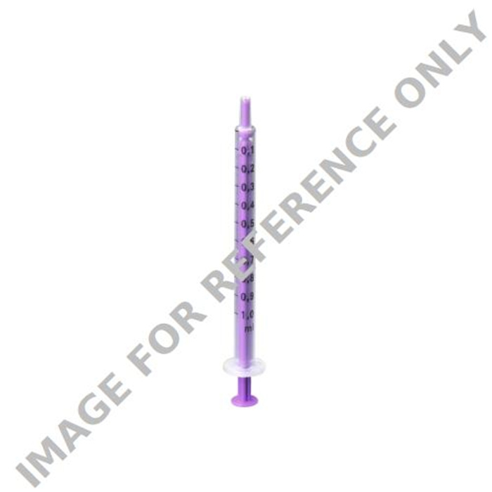 EXADORAL 1 ML, 2-TLG, LILA KOLBEN, STERIL
100 STUECK EXADORAL 1 ML, 2-TLG, LILA KOLBEN, STERIL
100 STUECK