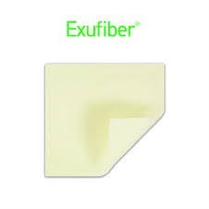 Exufiber, Gelbildender Faserverband, 15 x 15 cm, box 10 pcs Exufiber, Gelbildender Faserverband, 15 x 15 cm, box 10 pcs