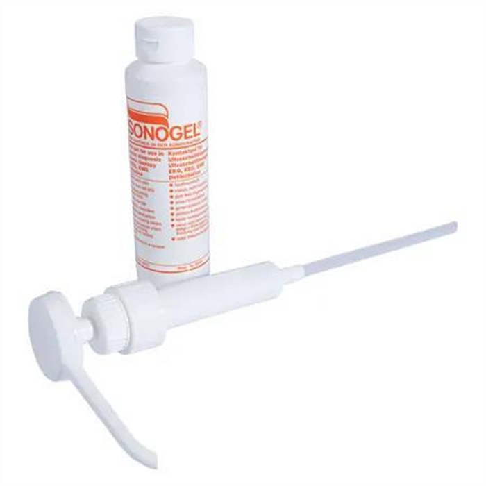Filling pump for ultrasound gel incl. 250 ml dosing bottle Filling pump for ultrasound gel incl. 250 ml dosing bottle