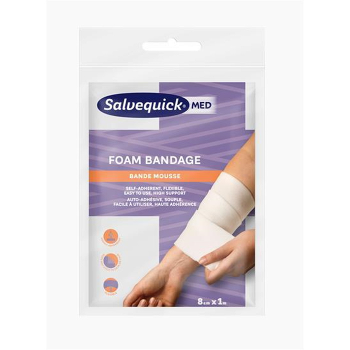 Foam Bandage, Bande Mousse, 8 cm x 1m Foam Bandage, Bande Mousse, 8 cm x 1m