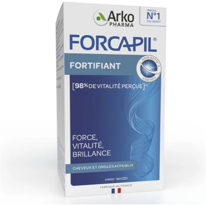 Forcapil Fortifiant, Cheveux et Ongles,
180 gélules Forcapil Fortifiant, Cheveux et Ongles,
180 gélules