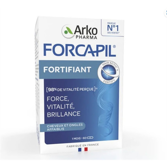 Forcapil Fortifiant, Cheveux et Ongles,
60 gélules Forcapil Fortifiant, Cheveux et Ongles,
60 gélules