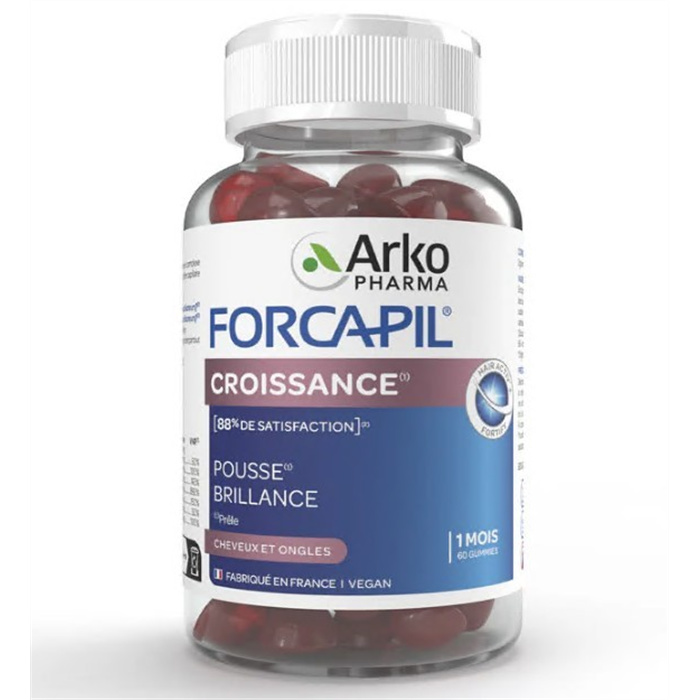 Forcapil Gummies,
Growth, Hair & Nails,
60 Gummies Forcapil Gummies,
Growth, Hair & Nails,
60 Gummies