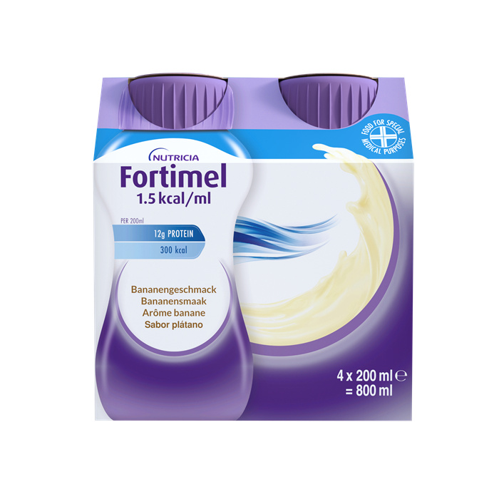 Fortimel 1,5 kcal Bananengeschmack 4 x 200 ml Fortimel 1,5 kcal Bananengeschmack 4 x 200 ml