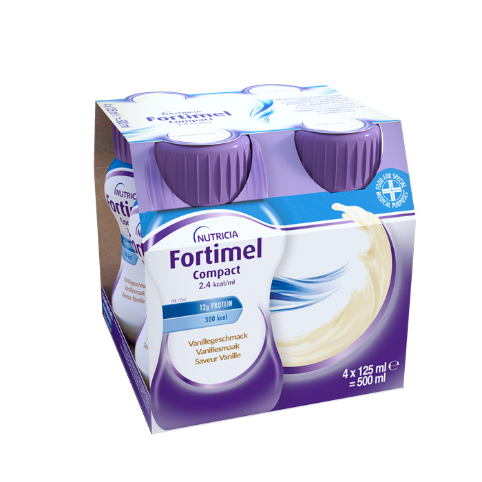 Fortimel Compact 2,4 kcal Vanille 4 x 125 ml Fortimel Compact 2,4 kcal Vanille 4 x 125 ml