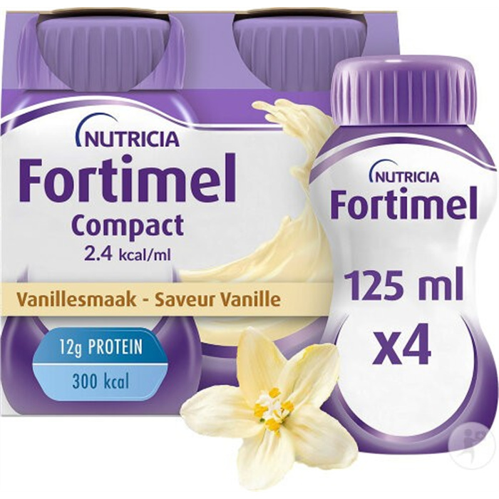 Fortimel Compact 2,4 kcal Vanille 4 x 125 ml Fortimel Compact 2,4 kcal Vanille 4 x 125 ml
