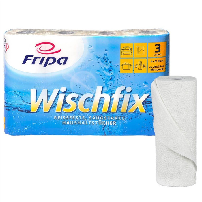 Fripa Küchenrollen Wisch Fix, 32 St, 3-lagig, 26 x 24 cm Fripa Küchenrollen Wisch Fix, 32 St, 3-lagig, 26 x 24 cm