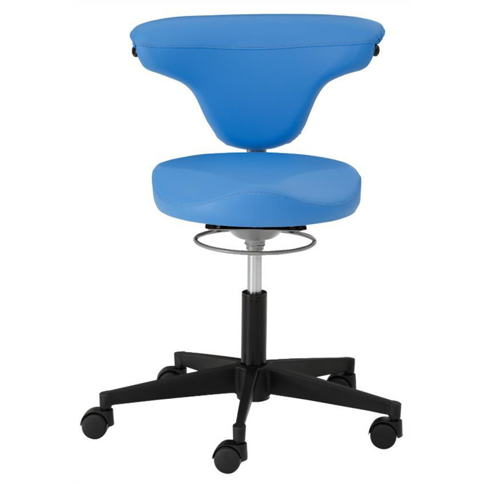 Functional swivel chair with Vitalsitz seat, Caribbean blue, padded seat and backrest, plain finish Functional swivel chair with Vitalsitz seat, Caribbean blue, padded seat and backrest, plain finish
