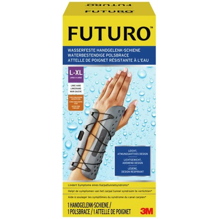 FUTURO Water-Resistant Wrist Brace, Left Hand, size L/XL FUTURO Water-Resistant Wrist Brace, Left Hand, size L/XL