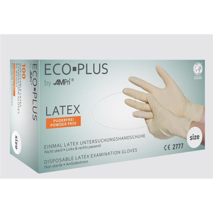 Gants en latex, blanc, taille XXL, non poudrés, Eco-Plus, 100 pcs. Gants en latex, blanc, taille XXL, non poudrés, Eco-Plus, 100 pcs.