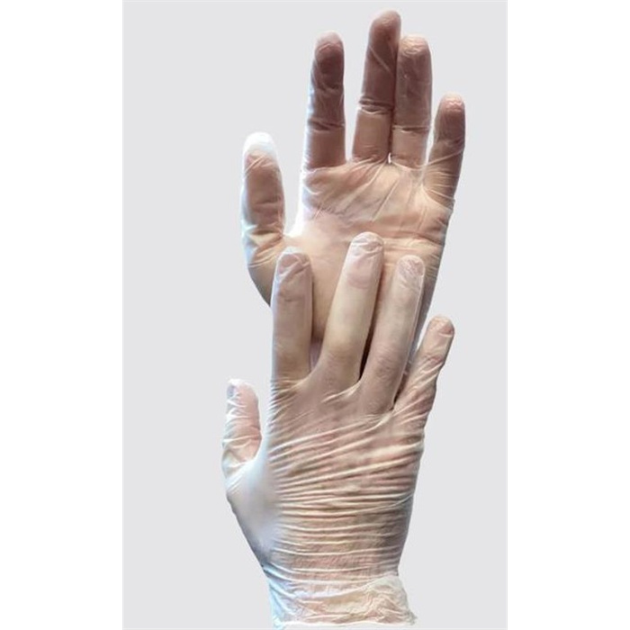 Gants en vinyle, blanc, taille M, non poudrés, Eco-Plus, 100 pièces Gants en vinyle, blanc, taille M, non poudrés, Eco-Plus, 100 pièces