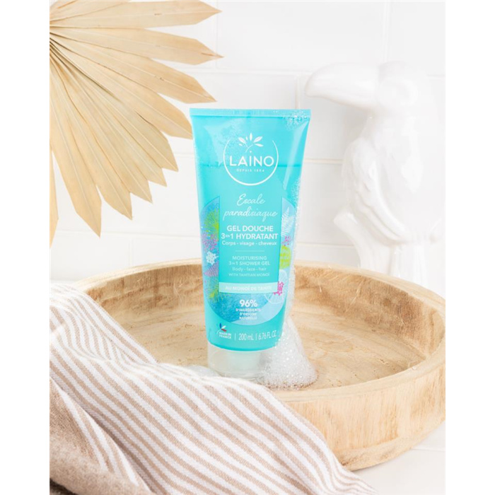 Gel douche 3 en 1 Monoï, Shampooing, Douche et Visage, 200 ml Gel douche 3 en 1 Monoï, Shampooing, Douche et Visage, 200 ml