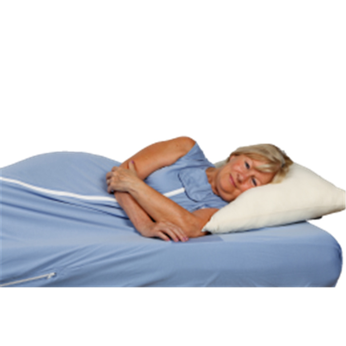 Geriatric blanket, sleeveless, steel blue color Geriatric blanket, sleeveless, steel blue color