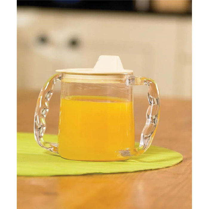 Gobelet avec deux grandes anses et bec verseur Caring Mug 300 ml, grande ouverture Gobelet avec deux grandes anses et bec verseur Caring Mug 300 ml, grande ouverture