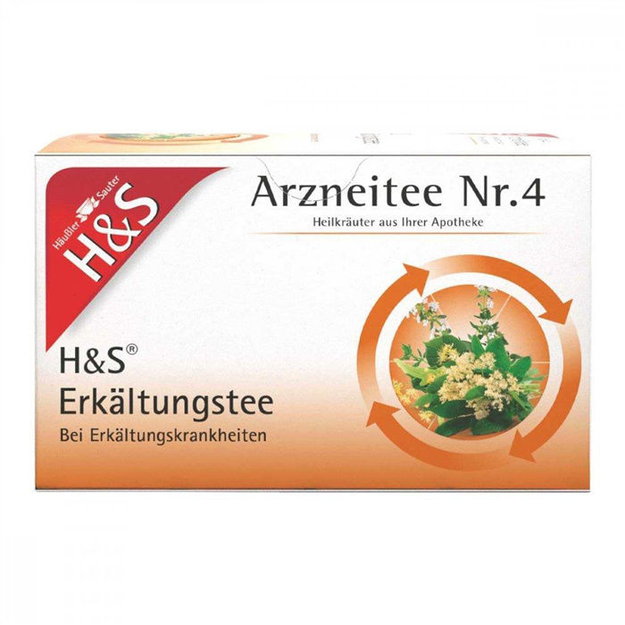 H&S Tisane médicinale – Tisane contre le rhume n°4, 20 sachets H&S Tisane médicinale – Tisane contre le rhume n°4, 20 sachets