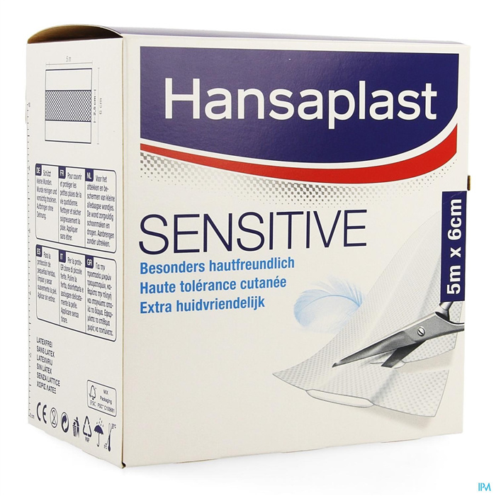 Hansaplast Sensitive 5 m x 6 cm Hansaplast Sensitive 5 m x 6 cm