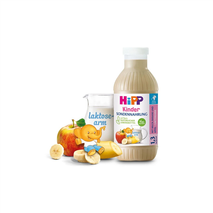 HiPP Sondenernährung 1,3 kcal/ml, pädiatrisch mit Milch, Banane und Apfel, 12 x 500 ml HiPP Sondenernährung 1,3 kcal/ml, pädiatrisch mit Milch, Banane und Apfel, 12 x 500 ml