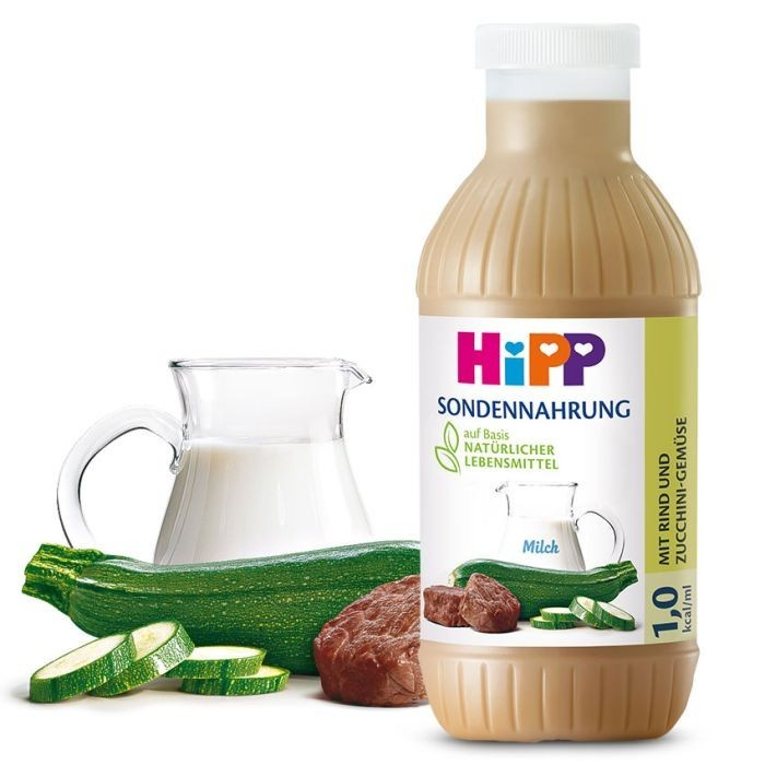 HiPP Sondennahrung mit Rind und Zucchini-Gemüse, 12 x 500 ml HiPP Sondennahrung mit Rind und Zucchini-Gemüse, 12 x 500 ml