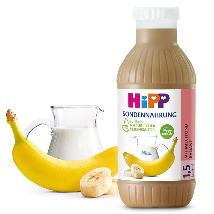 HiPP tube feed with milk and banana, 12 x 500 ml HiPP tube feed with milk and banana, 12 x 500 ml