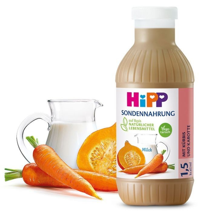 HiPP tube feed with pumpkin and carrot, 12 x 500 ml HiPP tube feed with pumpkin and carrot, 12 x 500 ml