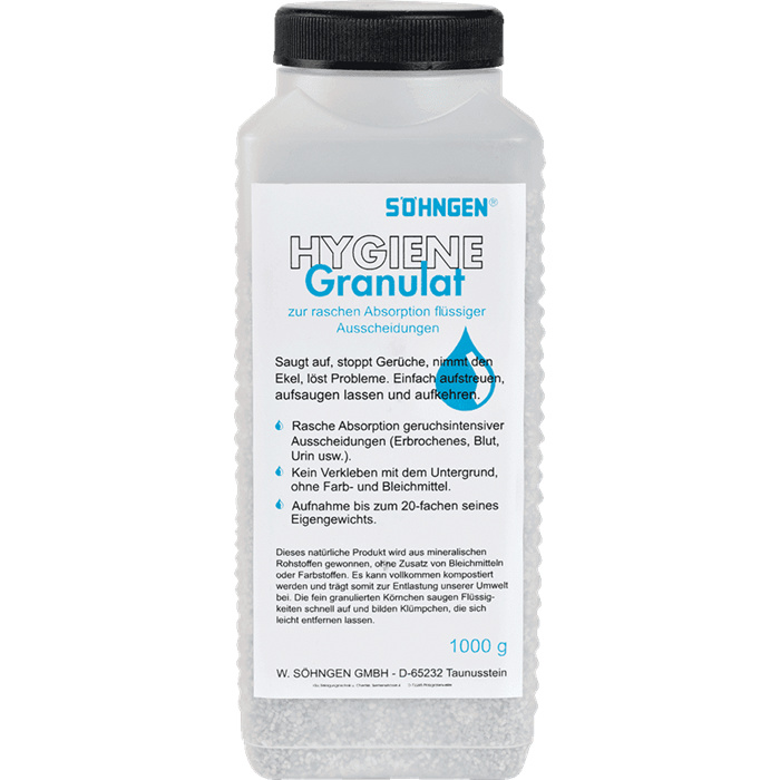 Hygiene-Granulat 1000 mg, stoppt Gerüche, kompostierbar, umweltfreundlich Hygiene-Granulat 1000 mg, stoppt Gerüche, kompostierbar, umweltfreundlich
