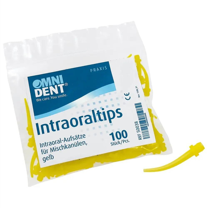 Intraoral tips - pack of 100 pieces yellow Intraoral tips - pack of 100 pieces yellow