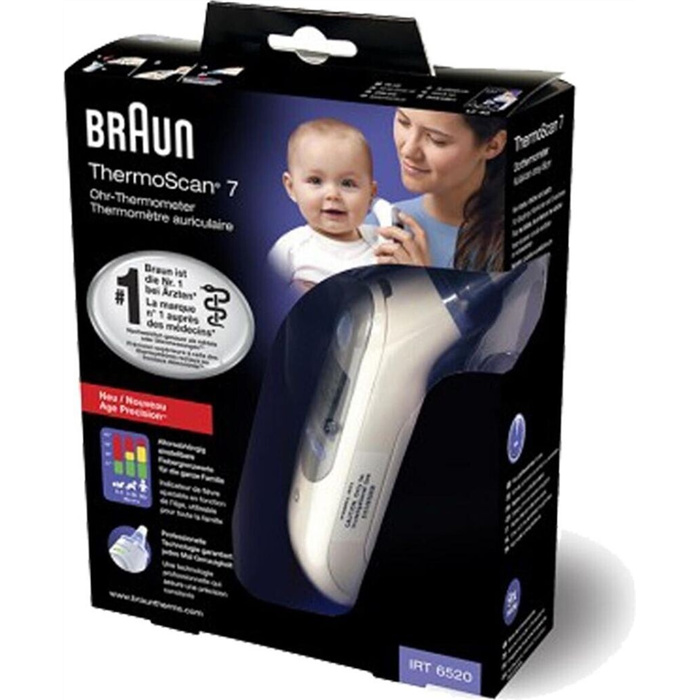 IRT 6520 Braun Thermoscan ear thermometer, 7 infrared IRT 6520 Braun Thermoscan ear thermometer, 7 infrared