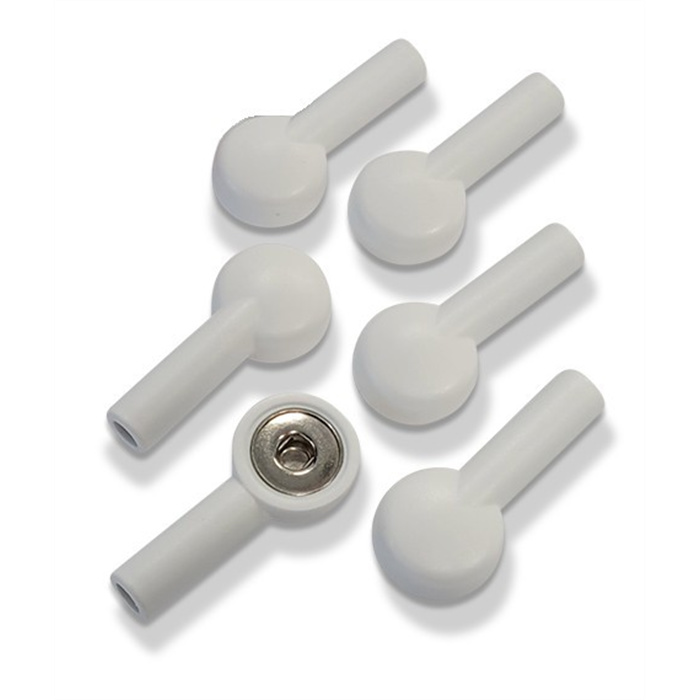 Klammeradapter für 4 mm Bananenstecker, weiß Klammeradapter für 4 mm Bananenstecker, weiß