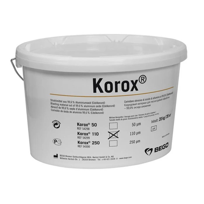 Korox 110 Korund-Strahlmittel, 20 kg Korox 110 Korund-Strahlmittel, 20 kg