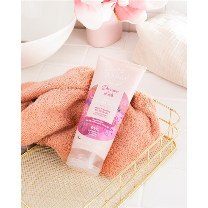 Laino Moisturizing Shower Gel with White Peach, 200 ml Laino Moisturizing Shower Gel with White Peach, 200 ml