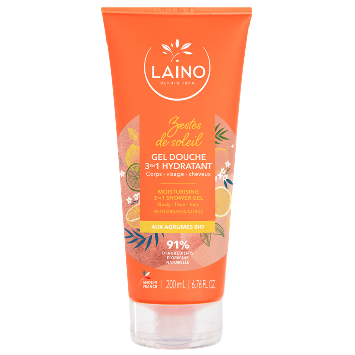 Laino Zitrus 3-in-1 Dusch-Shampoo Gesicht, 200 ml Laino Zitrus 3-in-1 Dusch-Shampoo Gesicht, 200 ml
