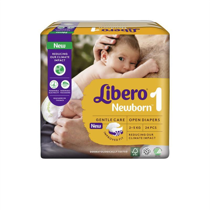 Langes Libero 1 Newborn 2 - 5 kg, Pack à 24 Stück Langes Libero 1 Newborn 2 - 5 kg, Pack à 24 Stück
