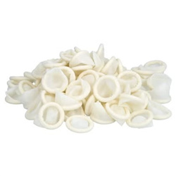 Latex finger cots - bag of 100 pieces, powder-free, natural latex, M