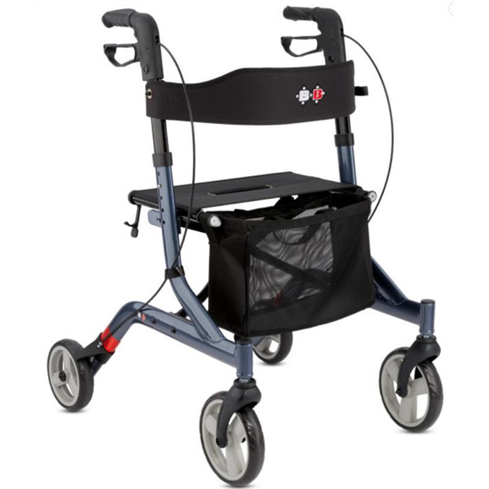 Leichtgewichtrollator Capero, Nachtblau, Max 136 kg, zusammenfaltbar Leichtgewichtrollator Capero, Nachtblau, Max 136 kg, zusammenfaltbar