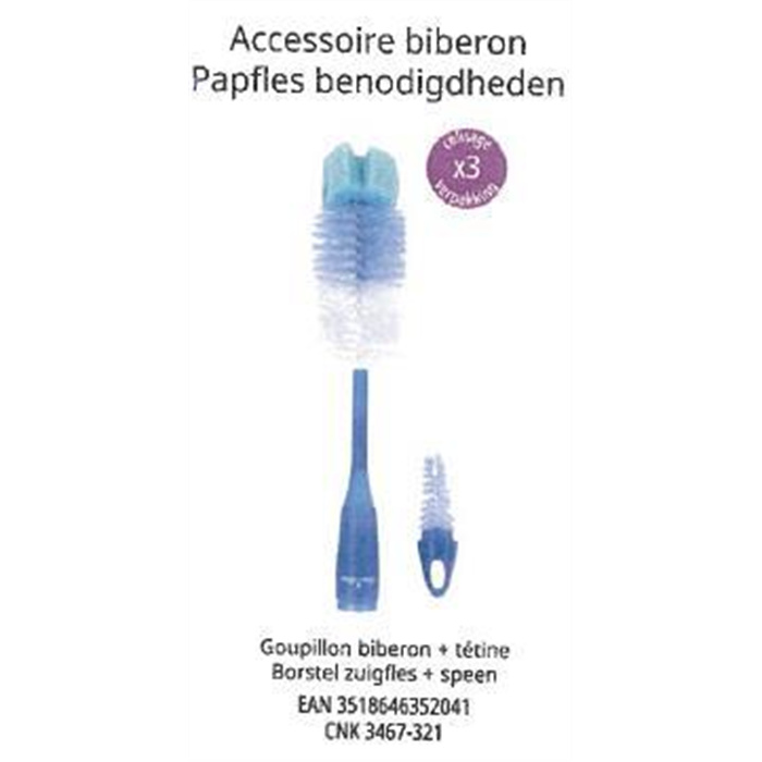 LEL Goupillon biberon + tetine + ventouse LEL Goupillon biberon + tetine + ventouse