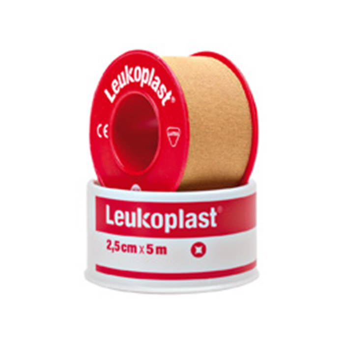 LEUKOPLAST 5 M X 2.50 CM, MIT SCHUTZRING 
REISSBAR, LUFTDURCHLAESSIG, HOHE KLEBEKRAFT LEUKOPLAST 5 M X 2.50 CM, MIT SCHUTZRING 
REISSBAR, LUFTDURCHLAESSIG, HOHE KLEBEKRAFT