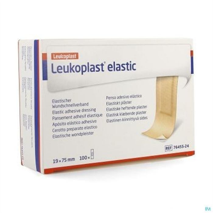 Leukoplast elastic 19 x 75 mm, 100 Stück Leukoplast elastic 19 x 75 mm, 100 Stück
