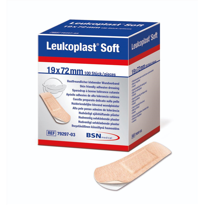 Leukoplast Soft 19 x 72 mm, 100 pcs Leukoplast Soft 19 x 72 mm, 100 pcs