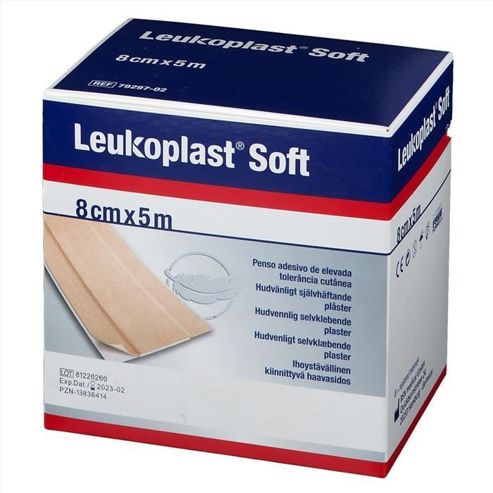 Leukoplast Soft 8 cm x 5 m, 1 piece Leukoplast Soft 8 cm x 5 m, 1 piece