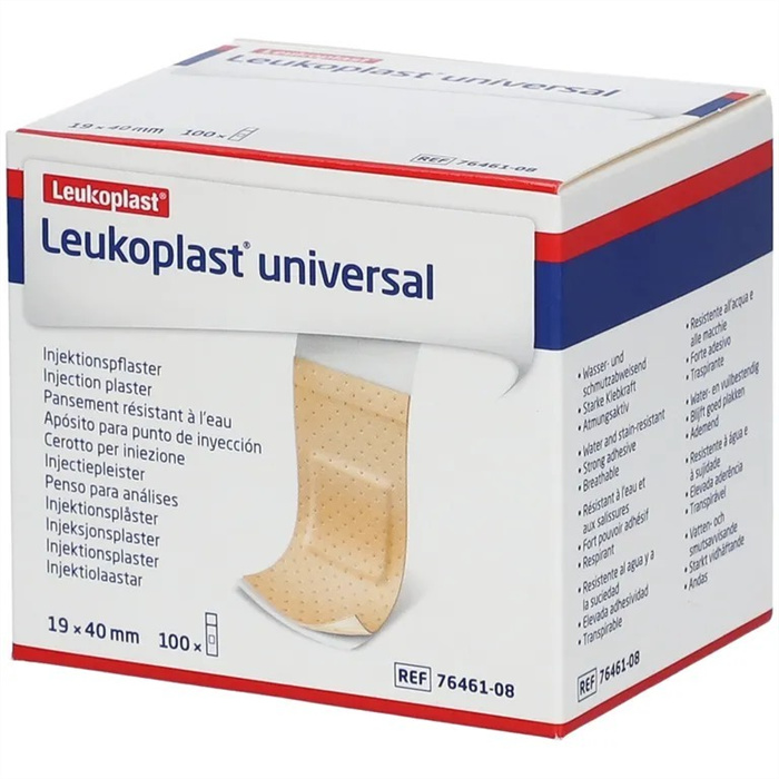 Leukoplast Universal Inj. 19 x 40 mm, 100 pièces Leukoplast Universal Inj. 19 x 40 mm, 100 pièces