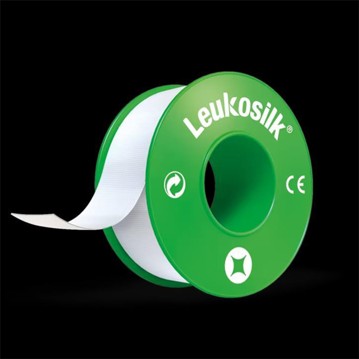 Leukosilk S, without protective ring on poly core, 9.2 m x 2,5 cm Leukosilk S, without protective ring on poly core, 9.2 m x 2,5 cm