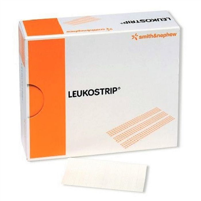 Leukostrip 13 x 102 mm, 6 strips  hypoallergenic adhesive skin suture Leukostrip 13 x 102 mm, 6 strips  hypoallergenic adhesive skin suture