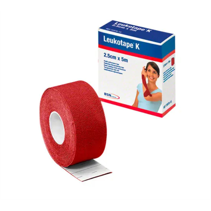 Leukotape K 2,5 cm x 5 m, rouge Leukotape K 2,5 cm x 5 m, rouge