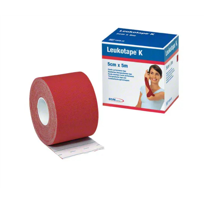 Leukotape K 5 cm x 5 m, rot Leukotape K 5 cm x 5 m, rot