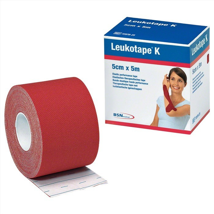 Leukotape K 7,5 cm x 5 m, red Leukotape K 7,5 cm x 5 m, red