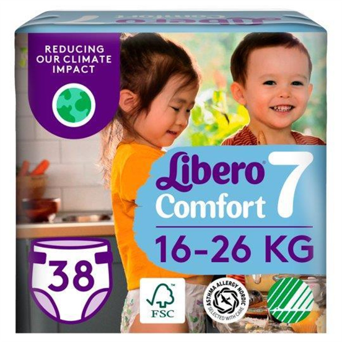Libero Comfort 7 XXL-plus Diapers – 16–26 kg
Pack of 38 pieces Libero Comfort 7 XXL-plus Diapers – 16–26 kg
Pack of 38 pieces