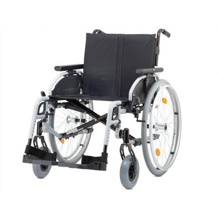 Lightweight wheelchair with drum brake, seat width 58 cm, max. 170 kg, foldable Lightweight wheelchair with drum brake, seat width 58 cm, max. 170 kg, foldable